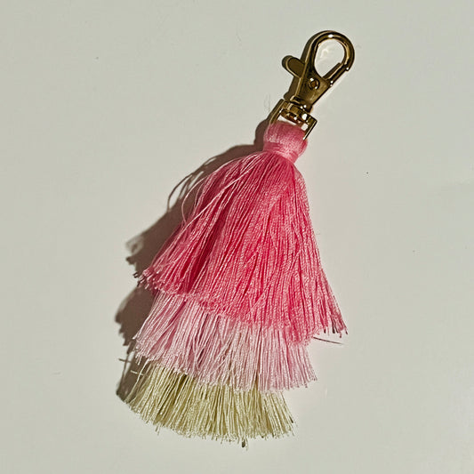 Tassel Keychain - Hot Pink