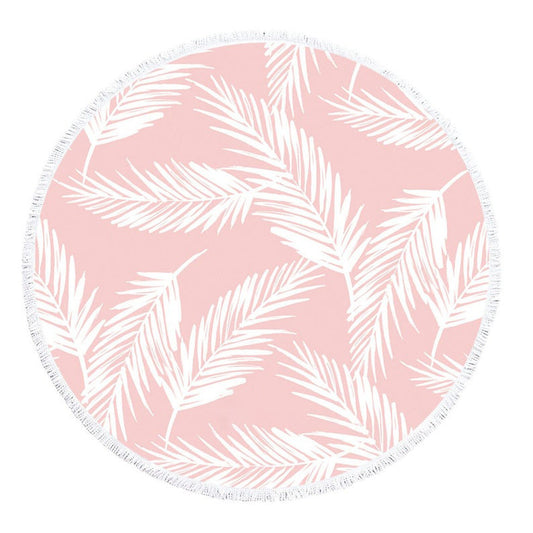 Tropical Sunset - Round towel